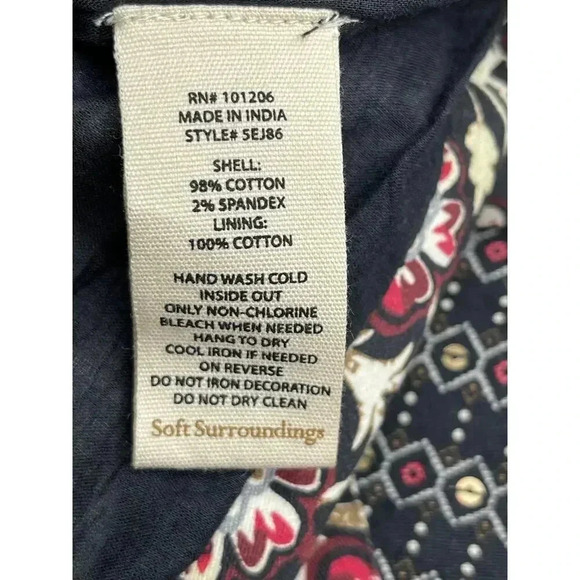 Soft Surroundings Mandala Bolero Jacket size 2X New Beaded sequin embellished - Picture 13 of 14